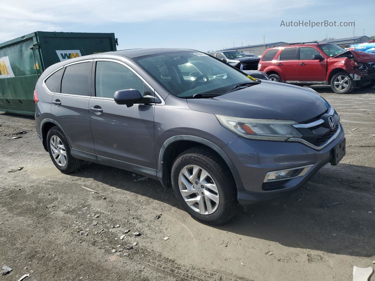 2015 Honda Cr-v Ex Gray vin: 3CZRM3H56FG702559