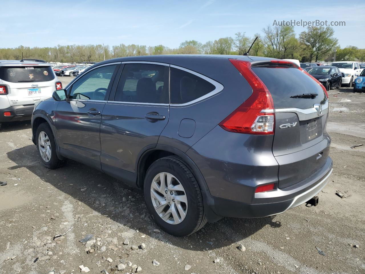 2015 Honda Cr-v Ex Gray vin: 3CZRM3H56FG702559