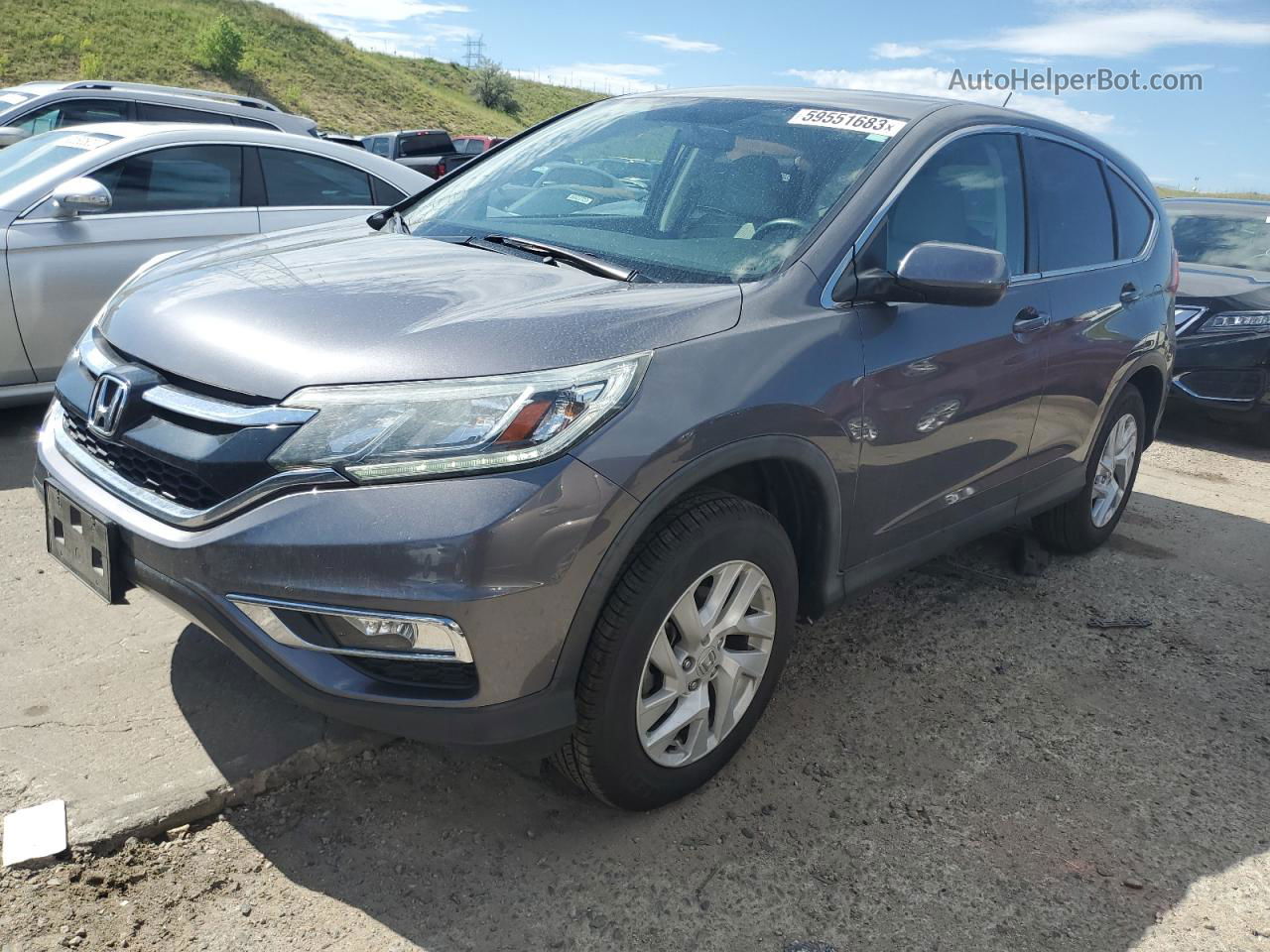 2016 Honda Cr-v Ex Gray vin: 3CZRM3H58GG703858