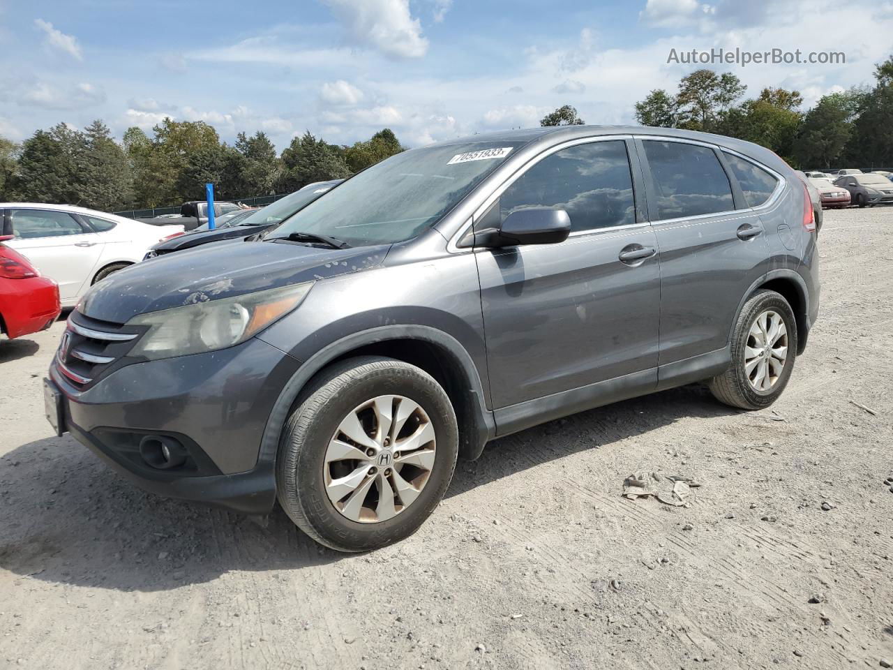 2013 Honda Cr-v Ex Gray vin: 3CZRM3H59DG703167