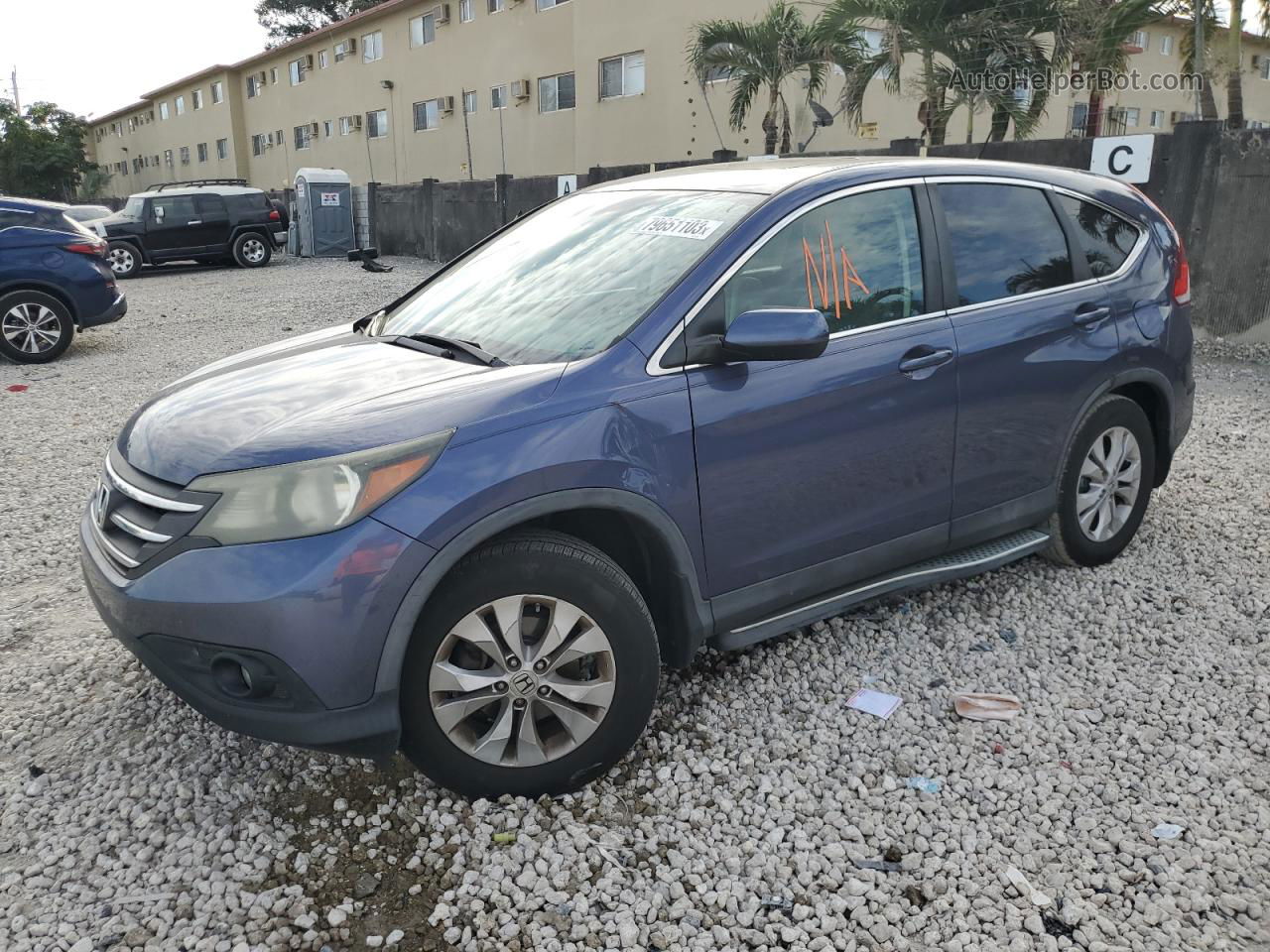 2013 Honda Cr-v Ex Blue vin: 3CZRM3H59DG707543