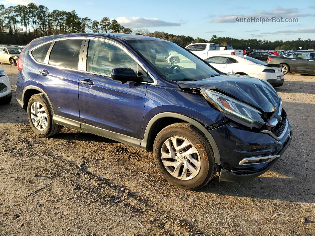 2016 Honda Cr-v Ex Синий vin: 3CZRM3H59GG700564