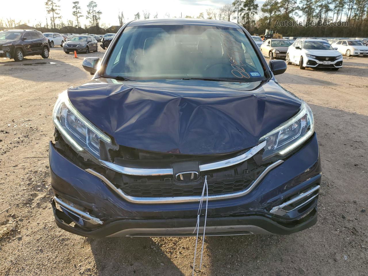 2016 Honda Cr-v Ex Синий vin: 3CZRM3H59GG700564