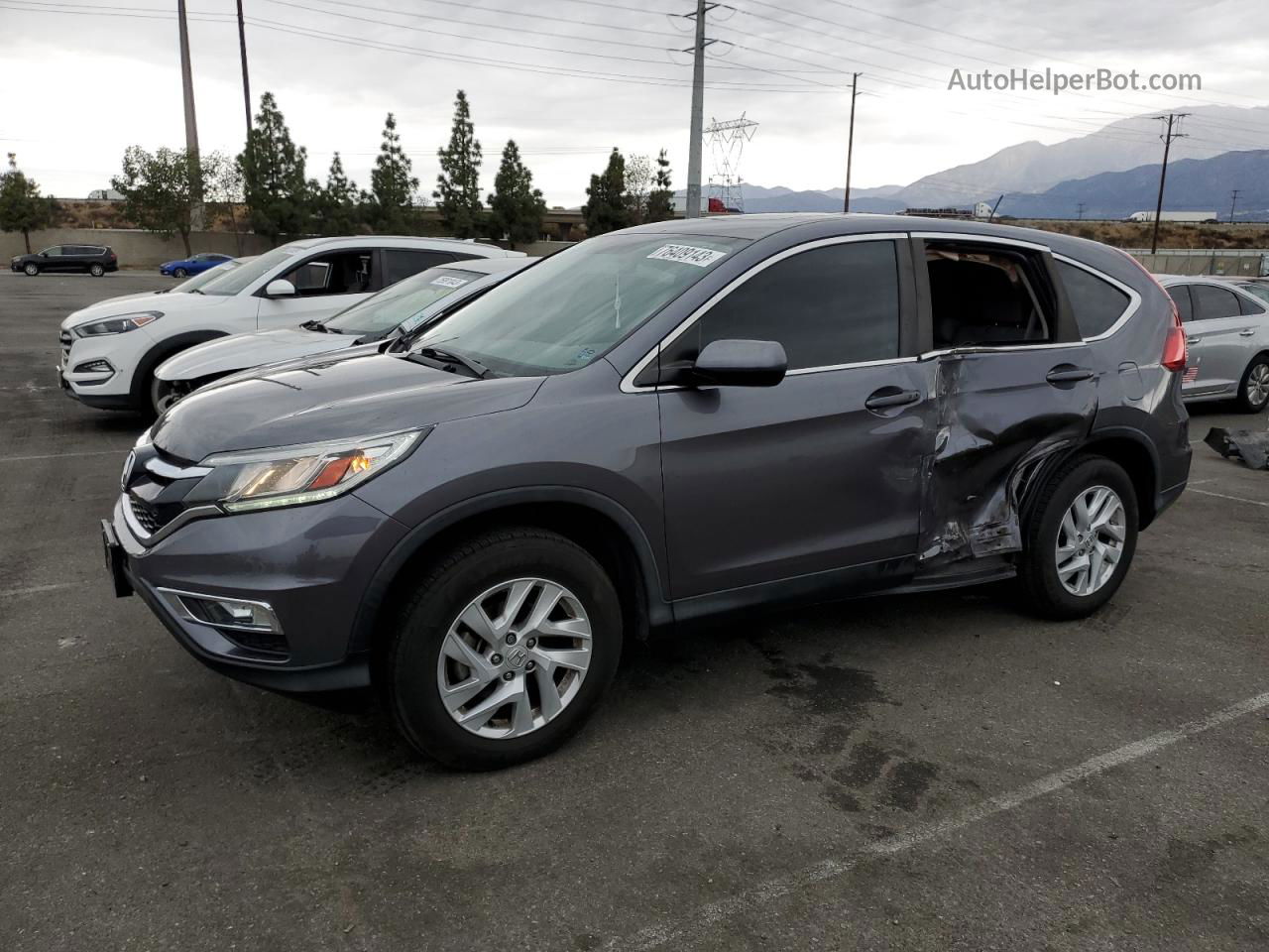 2015 Honda Cr-v Ex Угольный vin: 3CZRM3H5XFG712219