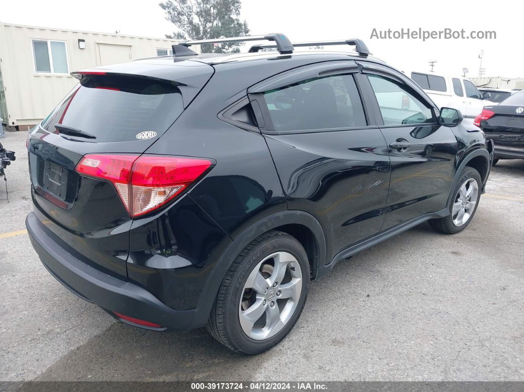 2016 Honda Hr-v Lx Black vin: 3CZRU5G30GM711238