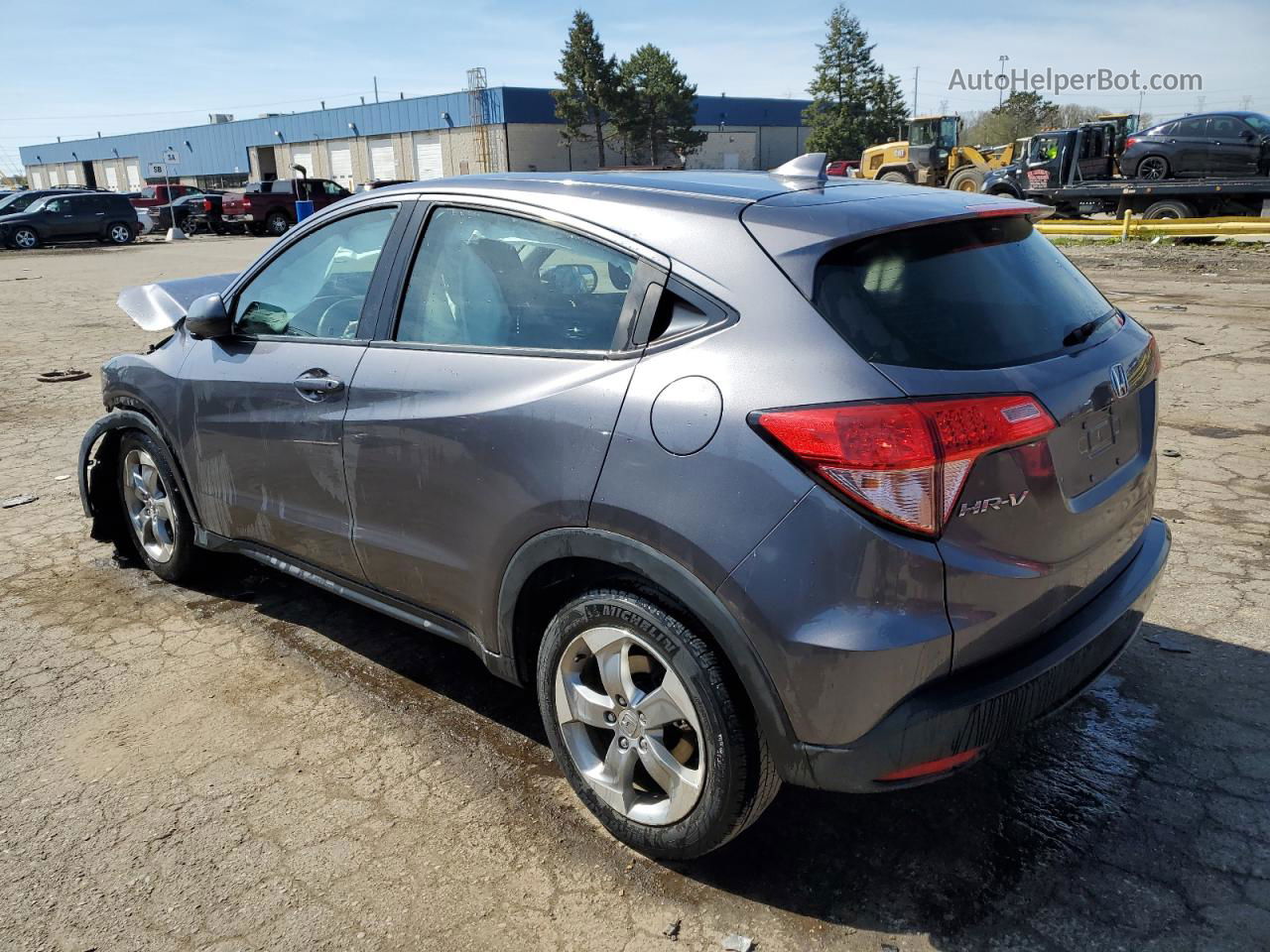 2017 Honda Hr-v Lx Gray vin: 3CZRU5G30HM700242