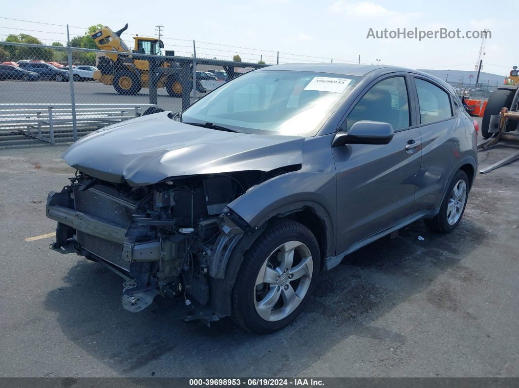 2016 Honda Hr-v Lx Gray vin: 3CZRU5G39GM732671