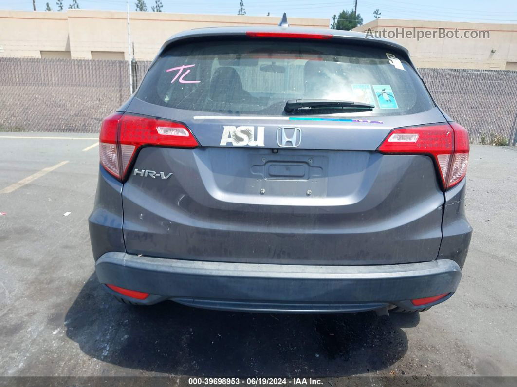 2016 Honda Hr-v Lx Gray vin: 3CZRU5G39GM732671