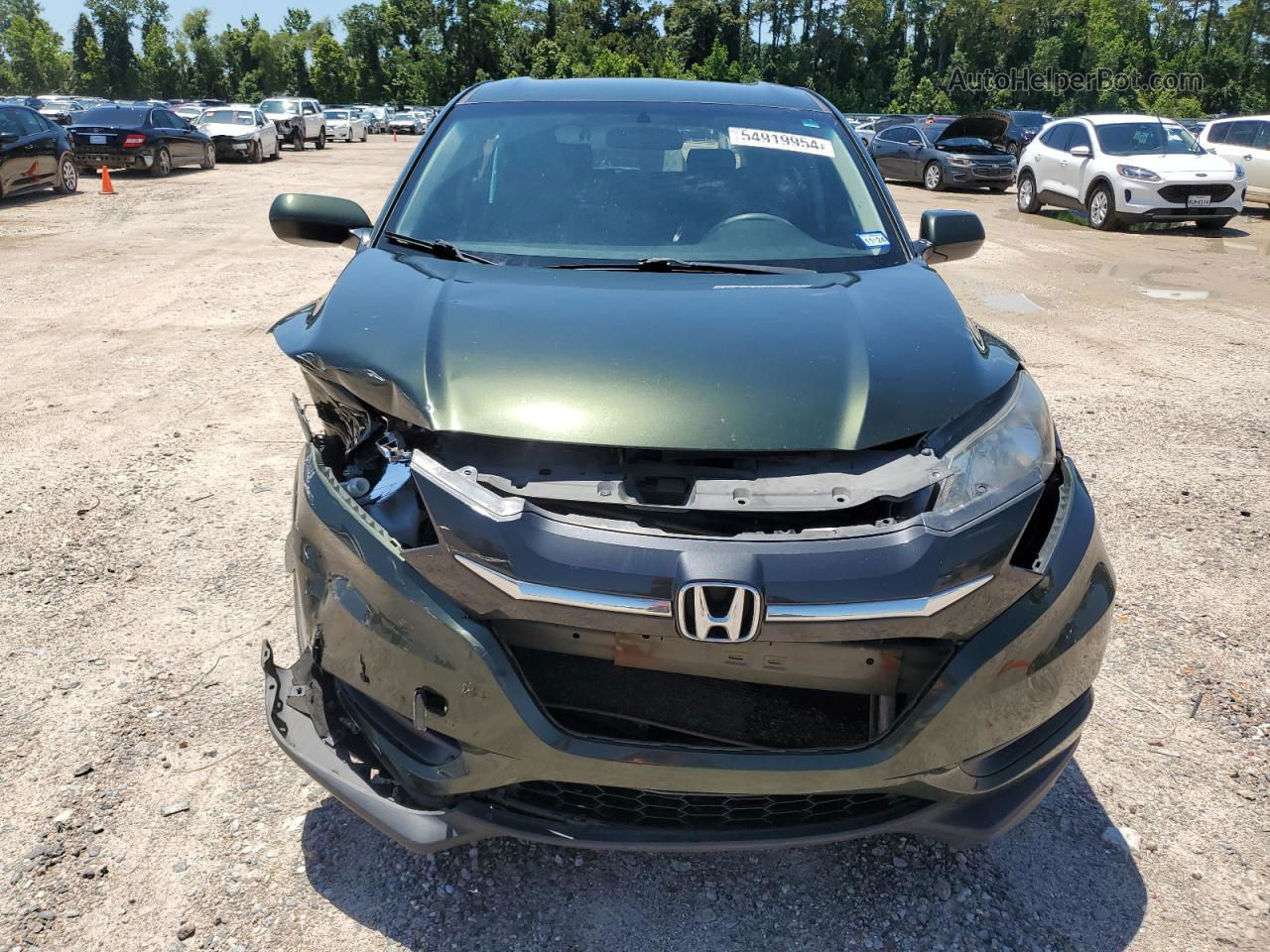 2017 Honda Hr-v Lx Green vin: 3CZRU5G39HM704743