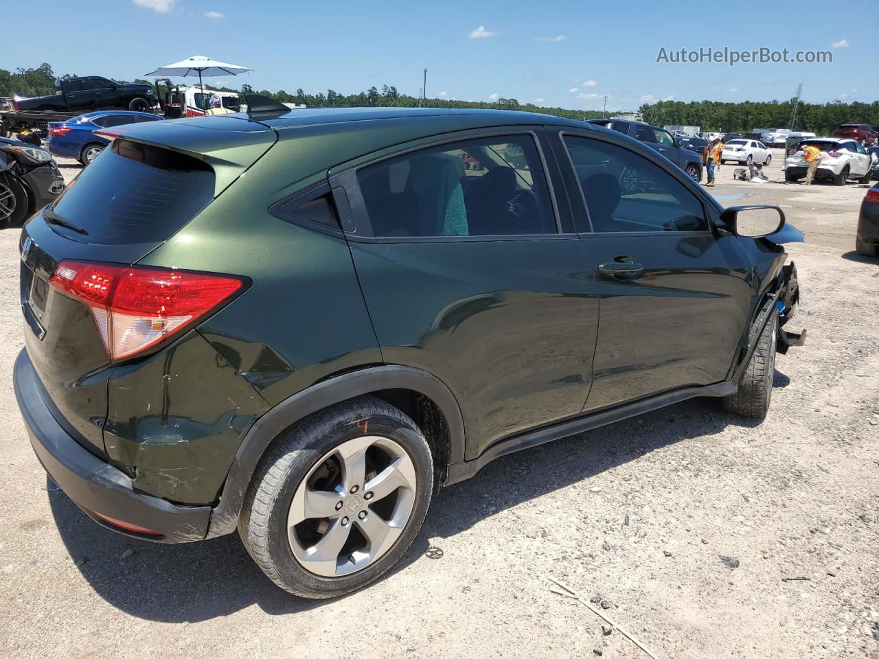 2017 Honda Hr-v Lx Green vin: 3CZRU5G39HM704743