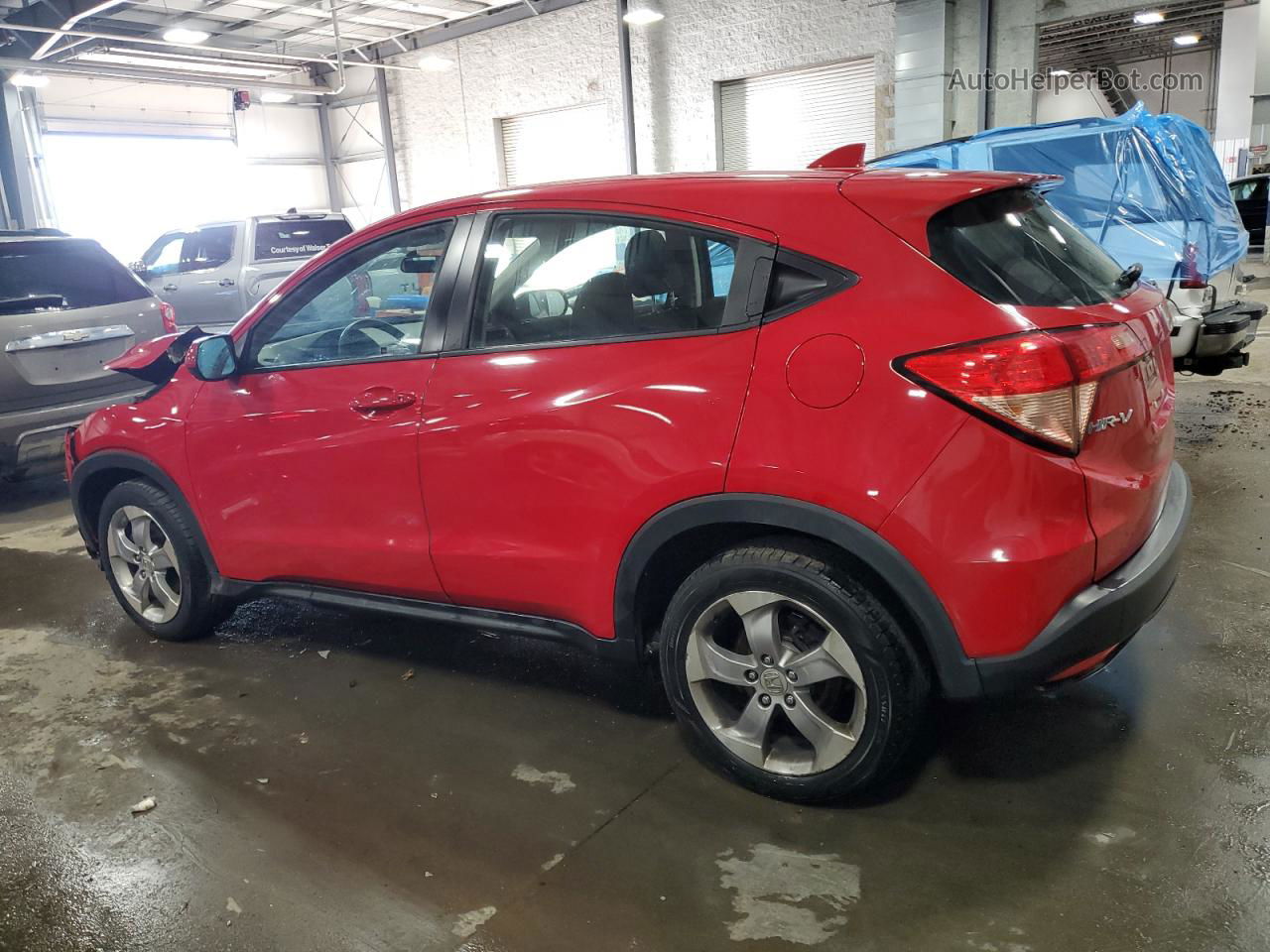 2018 Honda Hr-v Lx Red vin: 3CZRU5G3XJM702392