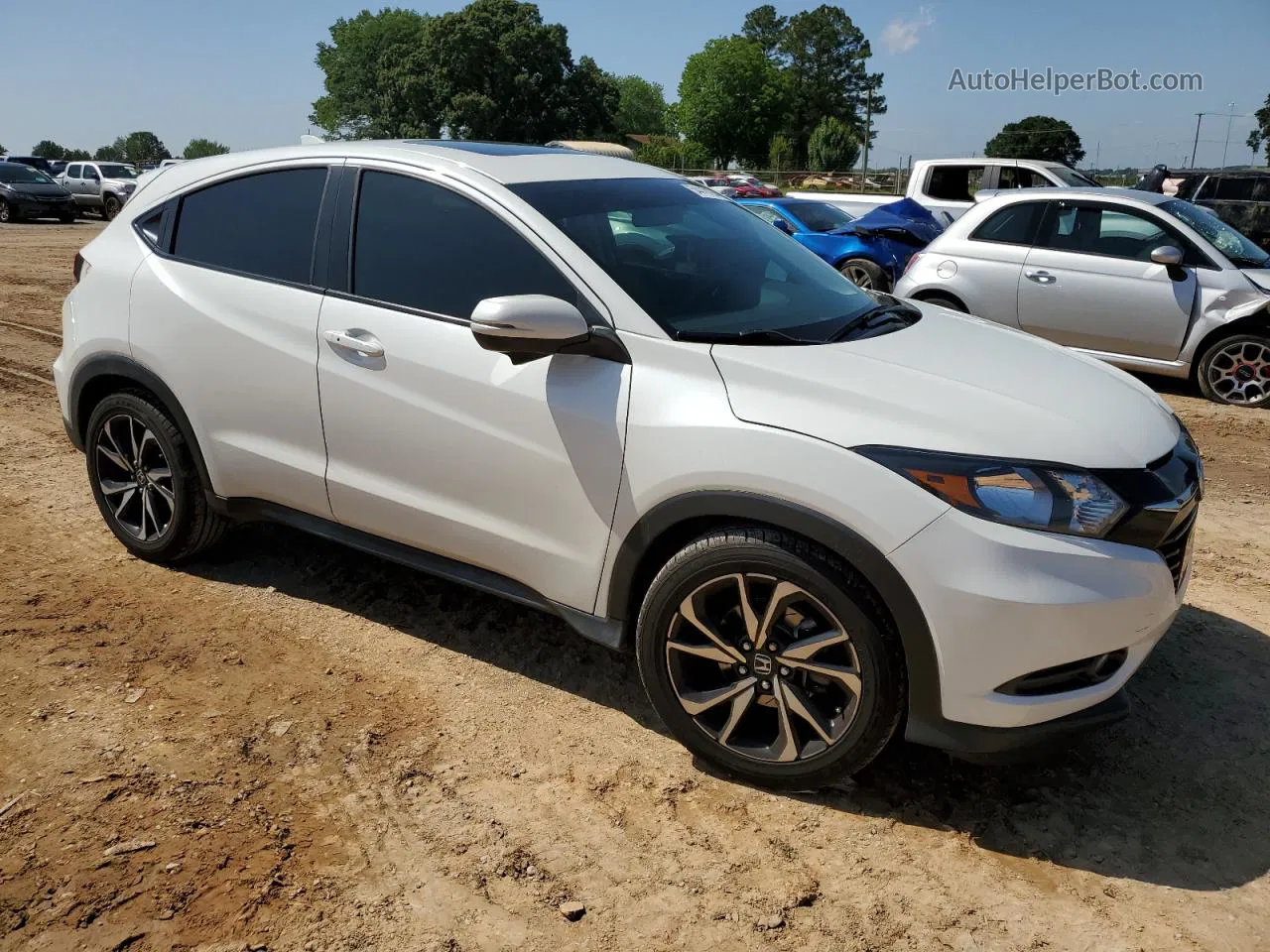 2016 Honda Hr-v Ex White vin: 3CZRU5G59GM736768