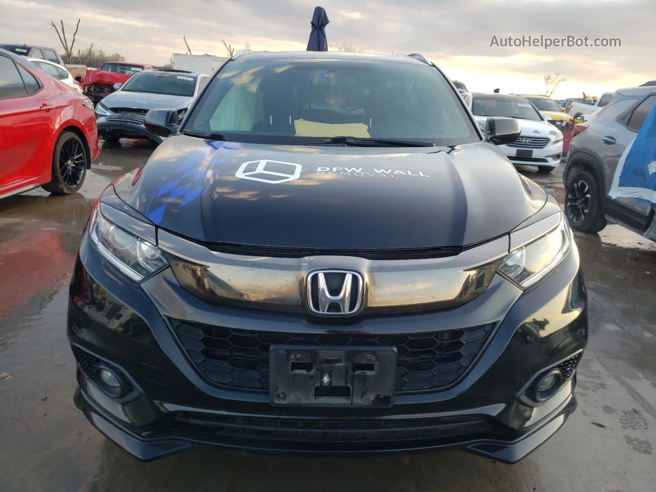 2019 Honda Hr-v Sport Black vin: 3CZRU5H10KG707260