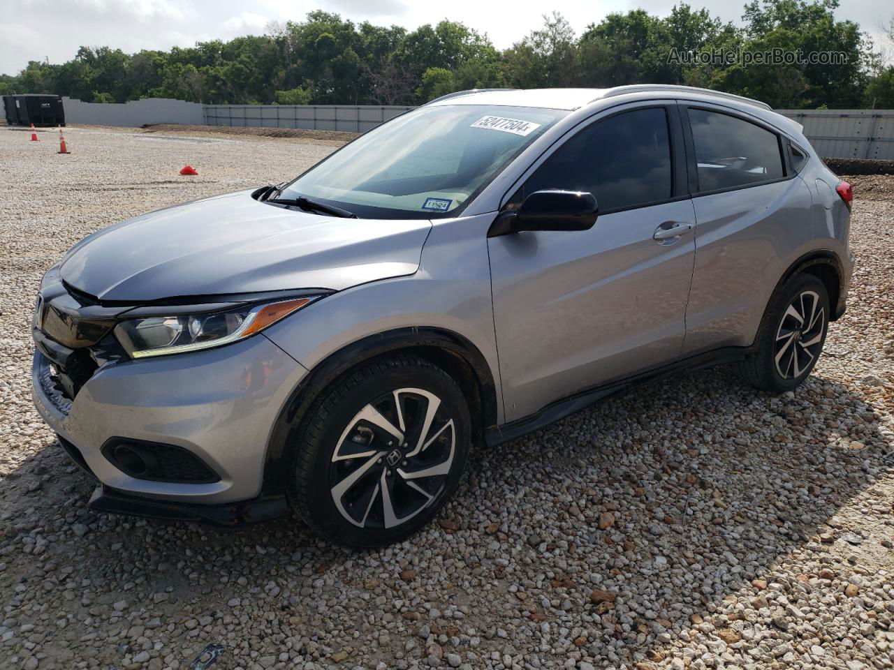 2019 Honda Hr-v Sport Silver vin: 3CZRU5H10KG711230