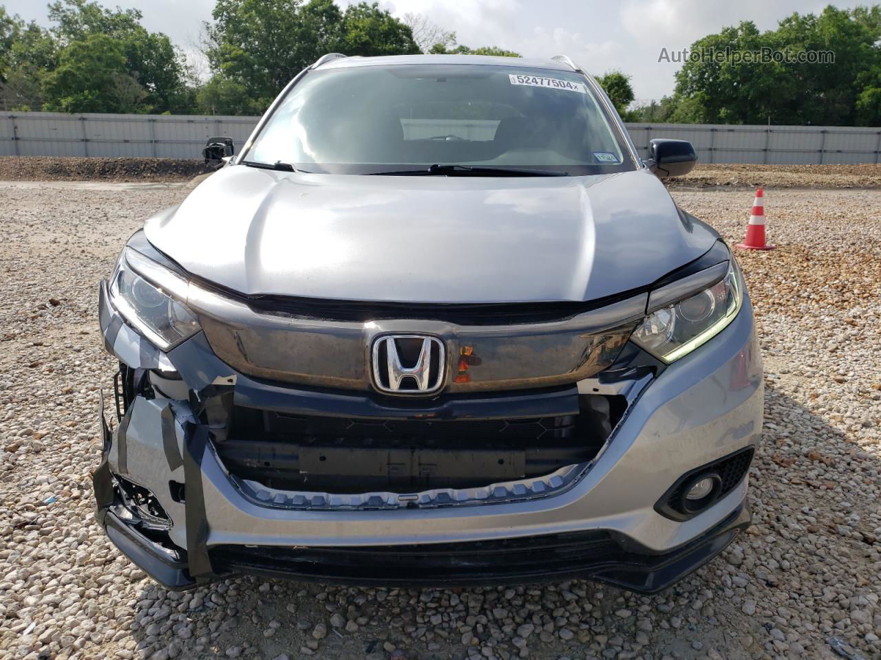 2019 Honda Hr-v Sport Silver vin: 3CZRU5H10KG711230