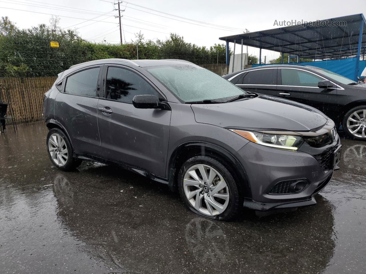 2019 Honda Hr-v Sport Gray vin: 3CZRU5H10KG713382