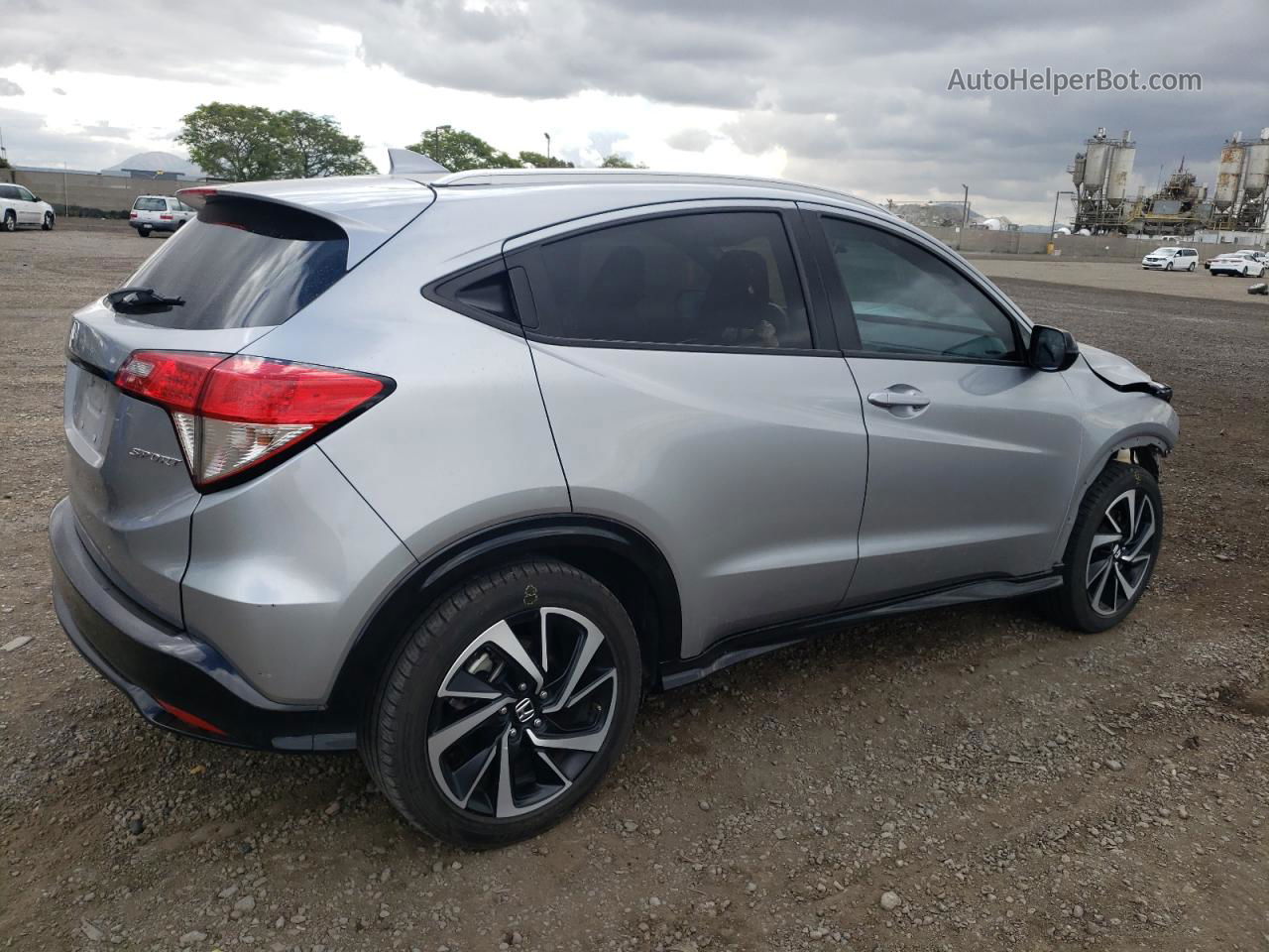 2019 Honda Hr-v Sport Silver vin: 3CZRU5H11KG707848