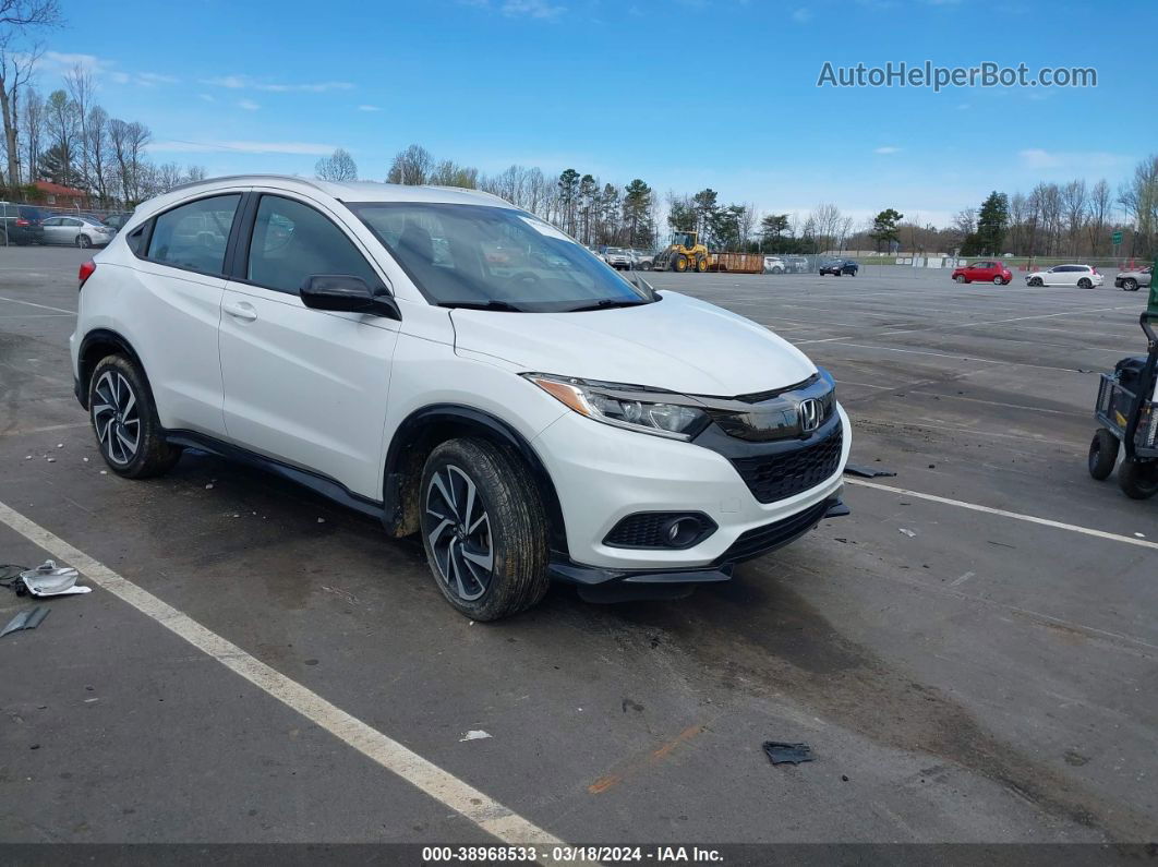 2019 Honda Hr-v Sport White vin: 3CZRU5H11KM701999