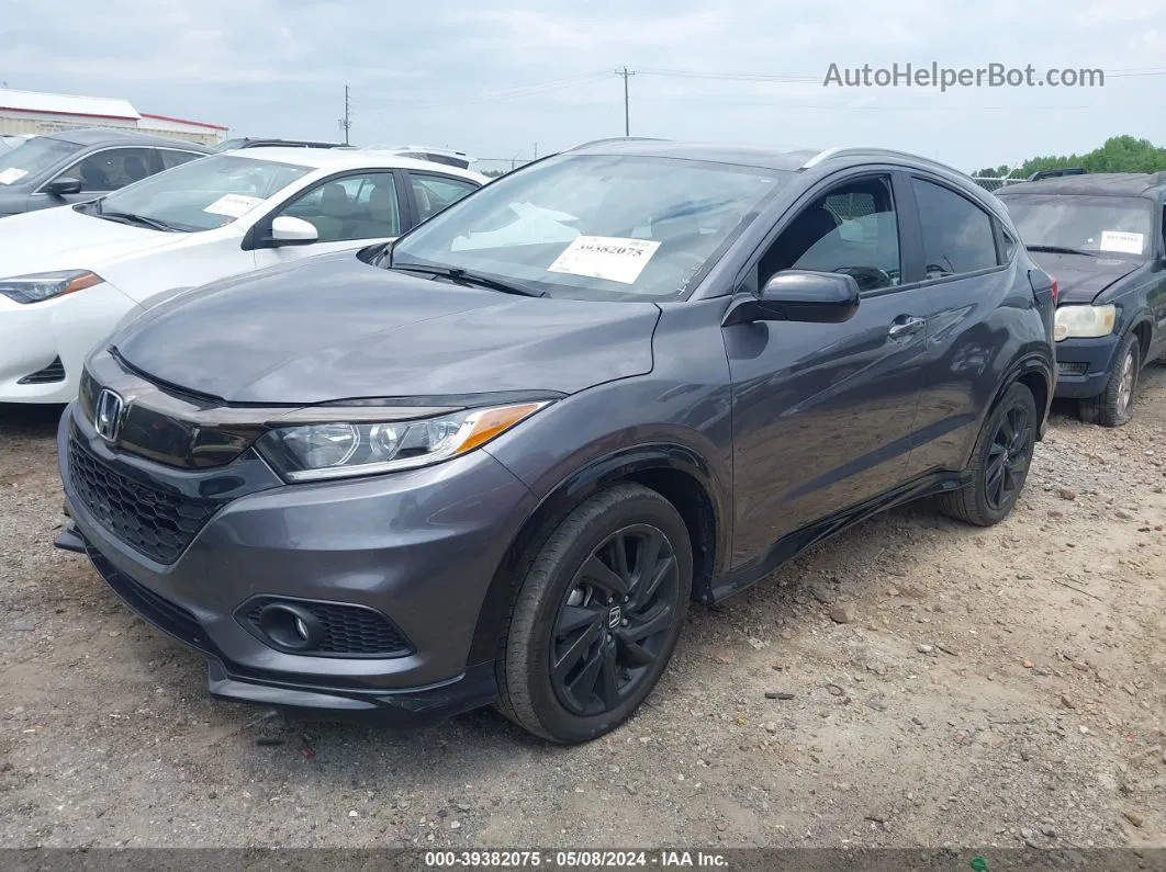 2021 Honda Hr-v 2wd Sport Gray vin: 3CZRU5H11MM708938