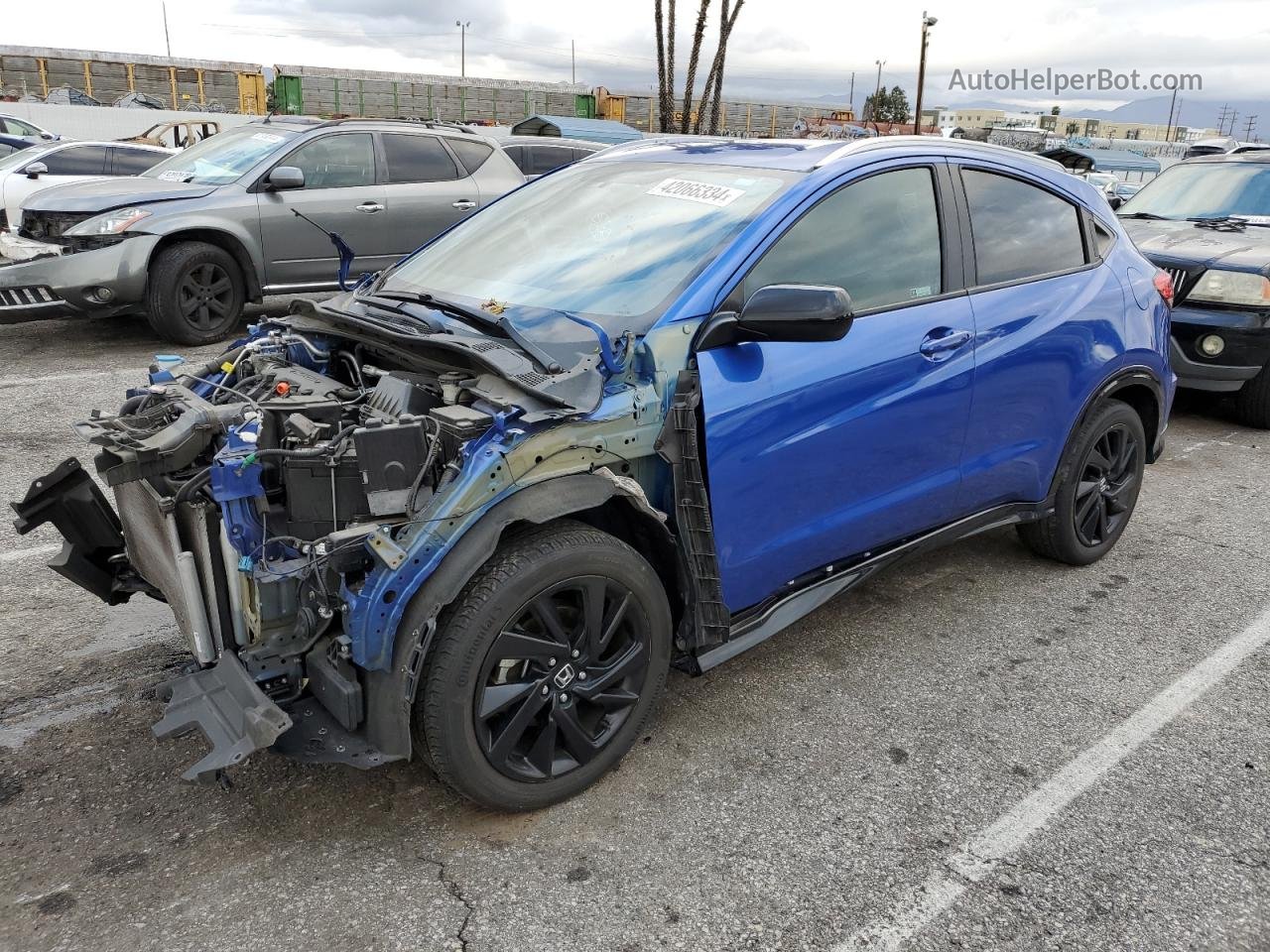 2021 Honda Hr-v Sport Blue vin: 3CZRU5H11MM721317