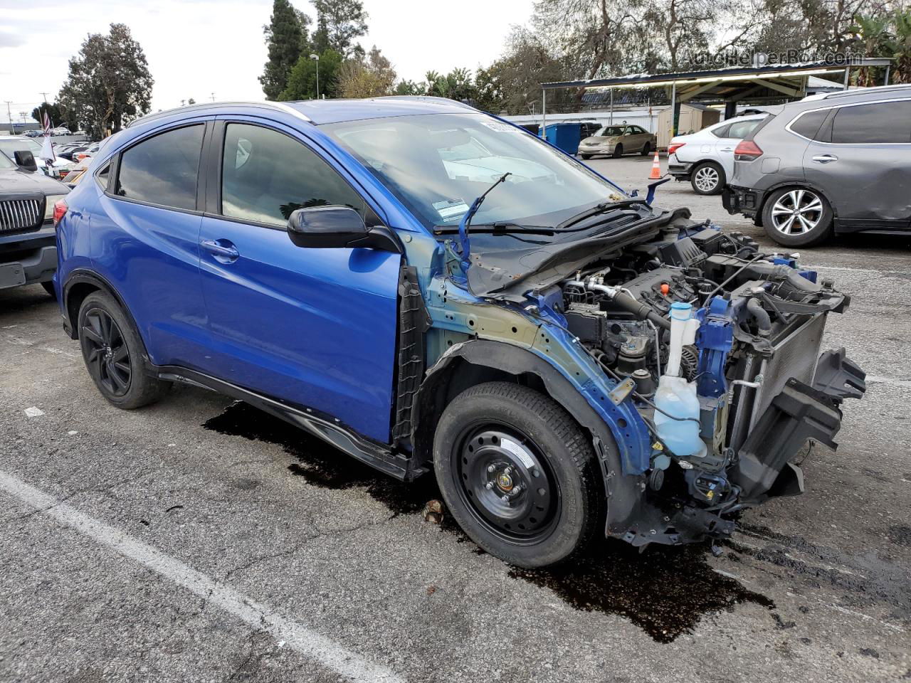 2021 Honda Hr-v Sport Синий vin: 3CZRU5H11MM721317