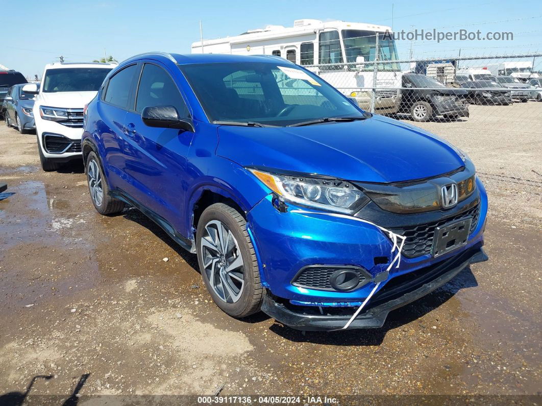 2019 Honda Hr-v Sport Blue vin: 3CZRU5H12KG704487