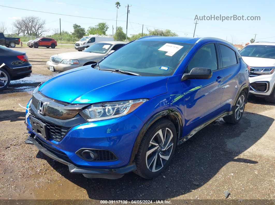 2019 Honda Hr-v Sport Blue vin: 3CZRU5H12KG704487