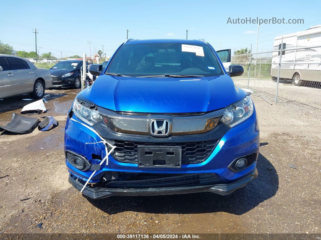 2019 Honda Hr-v Sport Blue vin: 3CZRU5H12KG704487