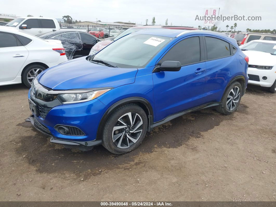 2019 Honda Hr-v Sport Blue vin: 3CZRU5H12KG713240