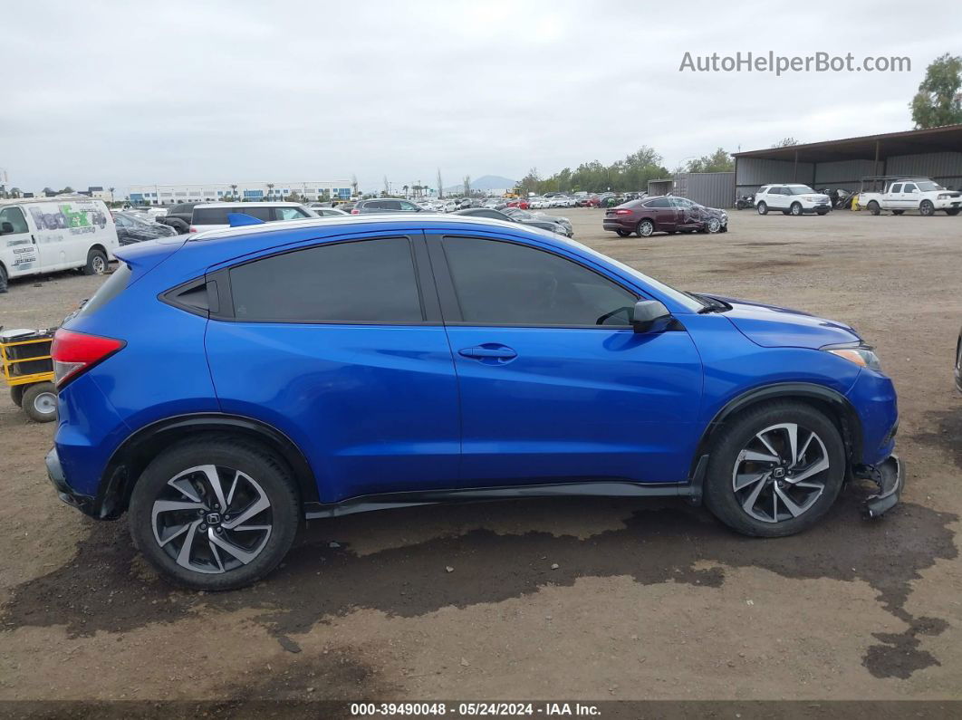 2019 Honda Hr-v Sport Blue vin: 3CZRU5H12KG713240