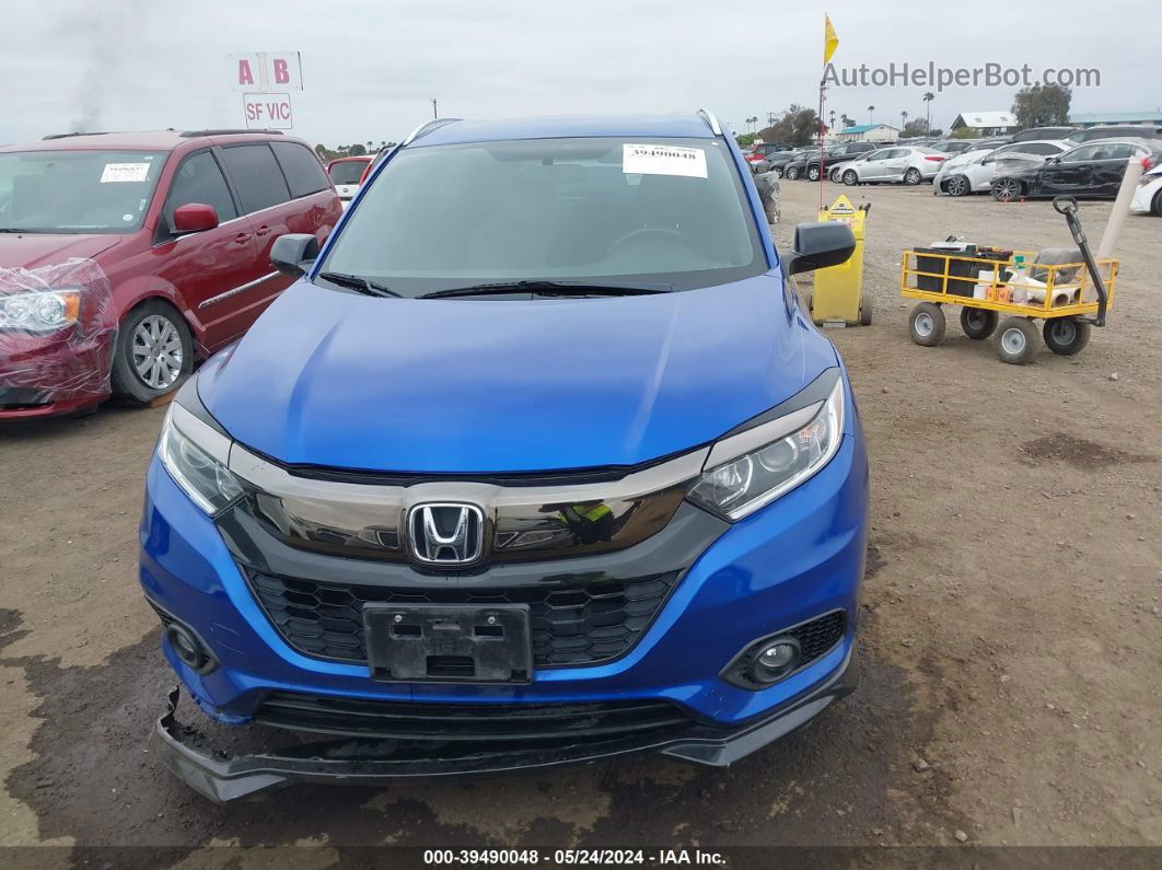 2019 Honda Hr-v Sport Blue vin: 3CZRU5H12KG713240