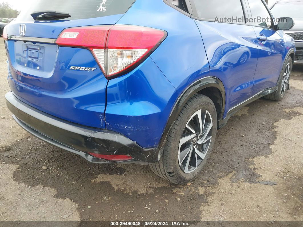 2019 Honda Hr-v Sport Blue vin: 3CZRU5H12KG713240