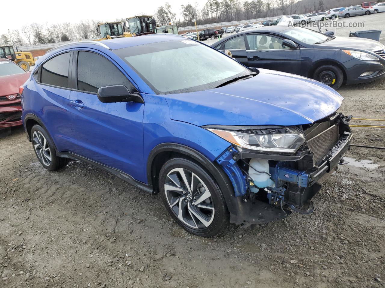 2019 Honda Hr-v Sport Blue vin: 3CZRU5H12KM719590