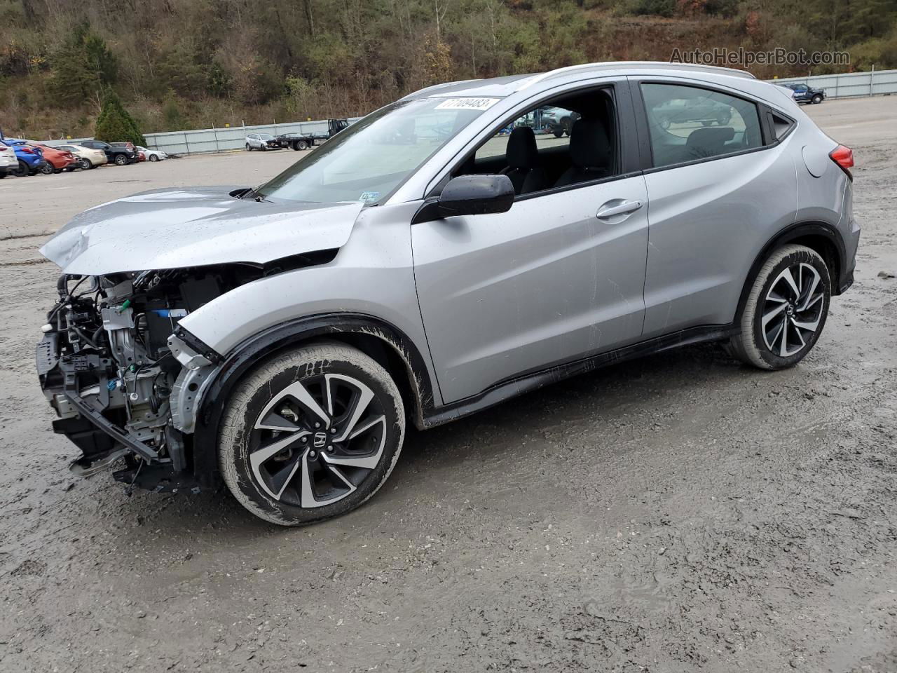 2019 Honda Hr-v Sport Silver vin: 3CZRU5H12KM724434