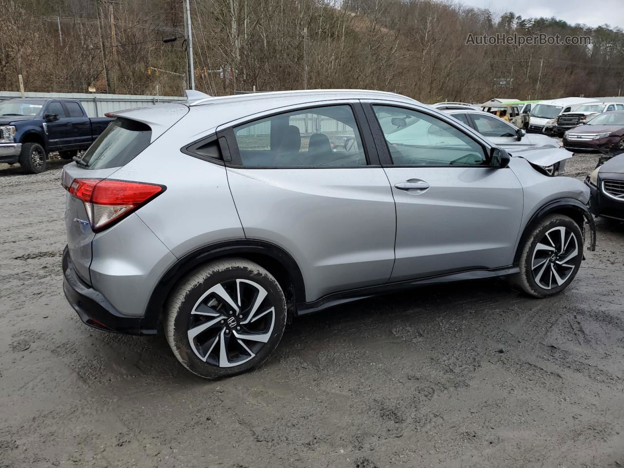 2019 Honda Hr-v Sport Silver vin: 3CZRU5H12KM724434