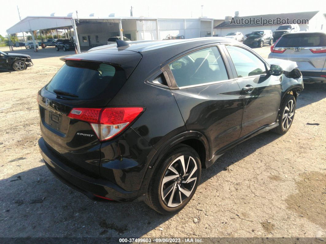 2019 Honda Hr-v Sport Black vin: 3CZRU5H13KM719338