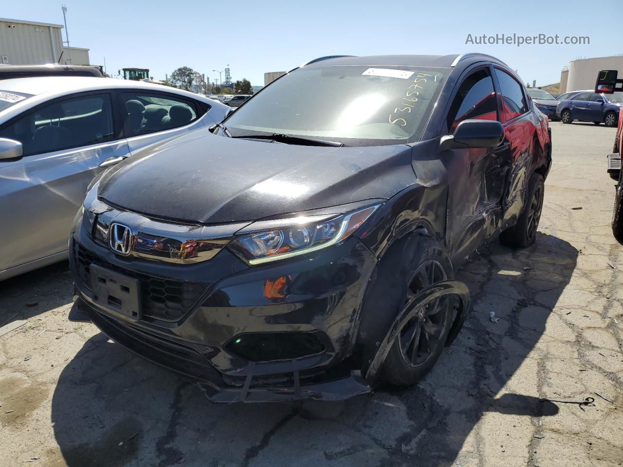 2021 Honda Hr-v Sport Black vin: 3CZRU5H13MM734232