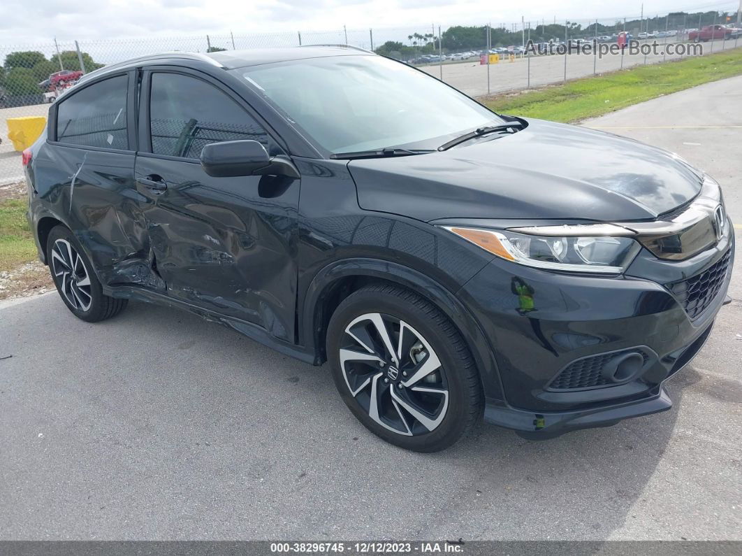 2019 Honda Hr-v Sport Черный vin: 3CZRU5H14KG701834