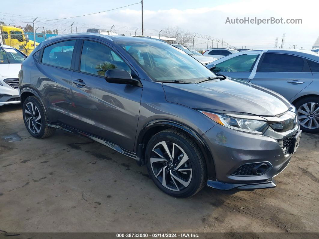 2019 Honda Hr-v Sport Gray vin: 3CZRU5H14KG702448