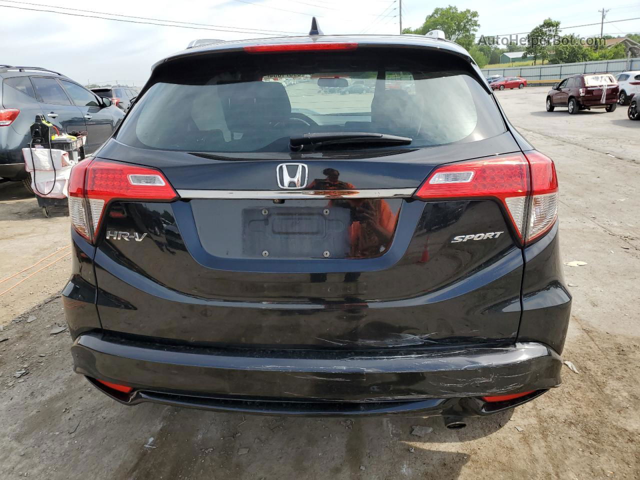 2019 Honda Hr-v Sport Black vin: 3CZRU5H14KG707147