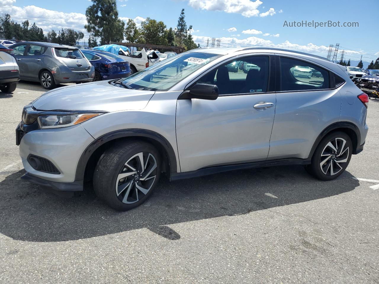 2019 Honda Hr-v Sport Silver vin: 3CZRU5H14KM722961