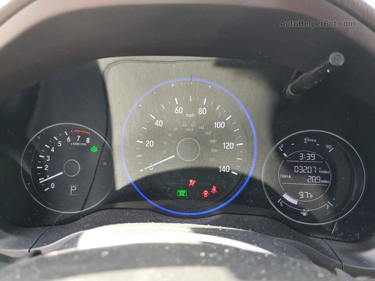 2019 Honda Hr-v Sport Blue vin: 3CZRU5H14KM728727