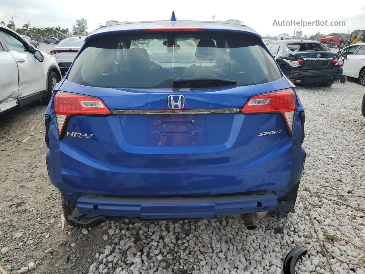 2019 Honda Hr-v Sport Blue vin: 3CZRU5H14KM729005