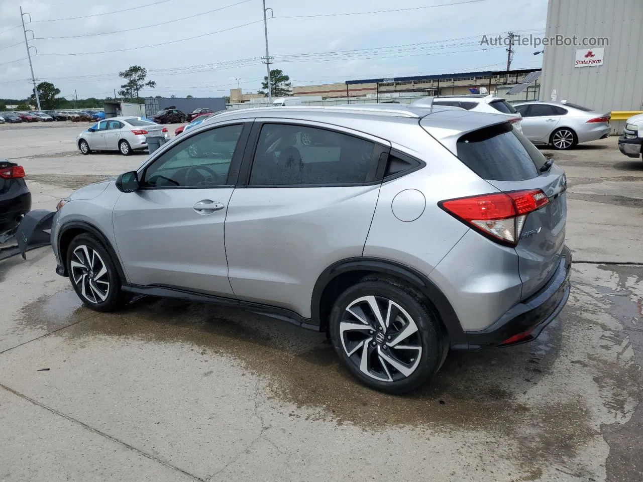 2019 Honda Hr-v Sport Silver vin: 3CZRU5H15KG715449