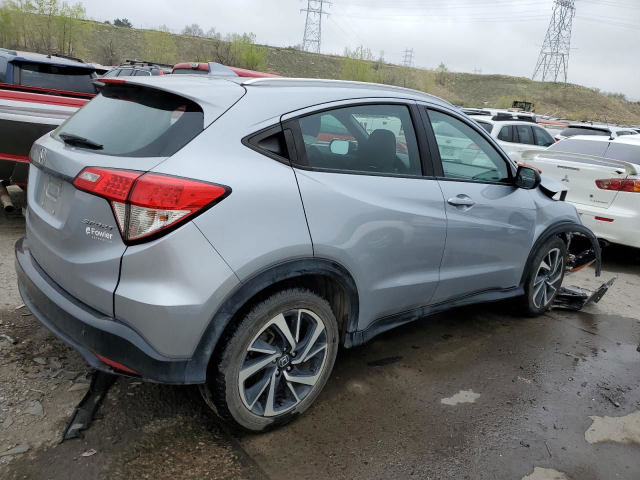 2019 Honda Hr-v Sport Silver vin: 3CZRU5H15KM706607