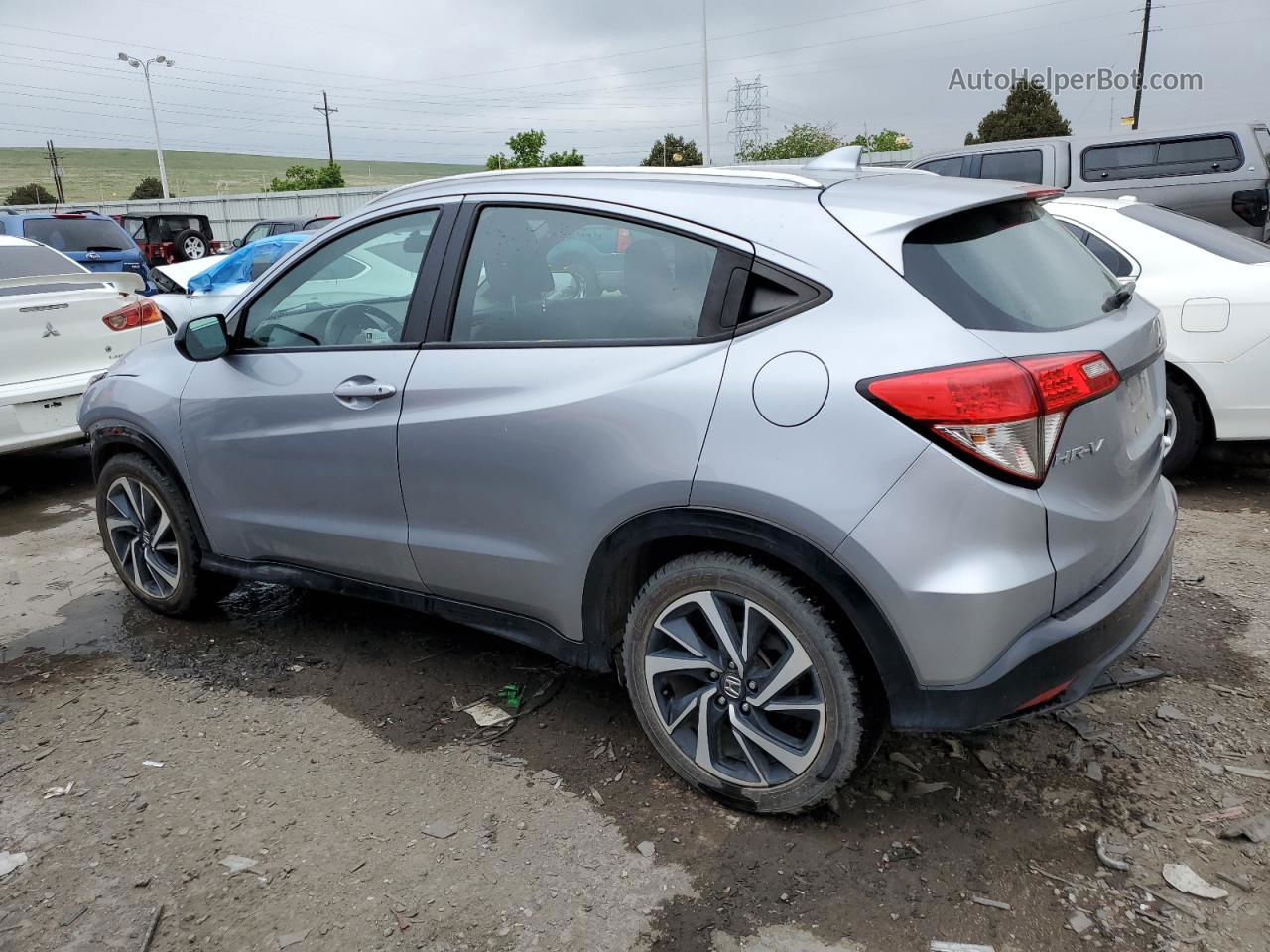 2019 Honda Hr-v Sport Silver vin: 3CZRU5H15KM706607