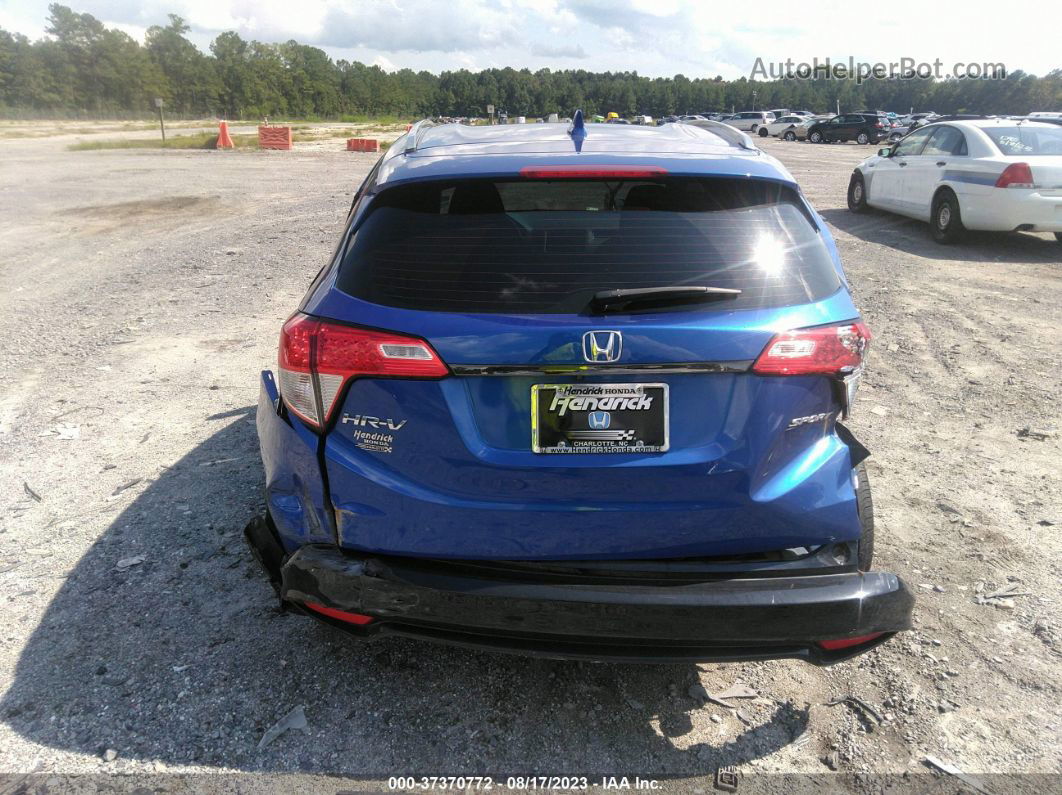 2019 Honda Hr-v Sport Blue vin: 3CZRU5H15KM721169