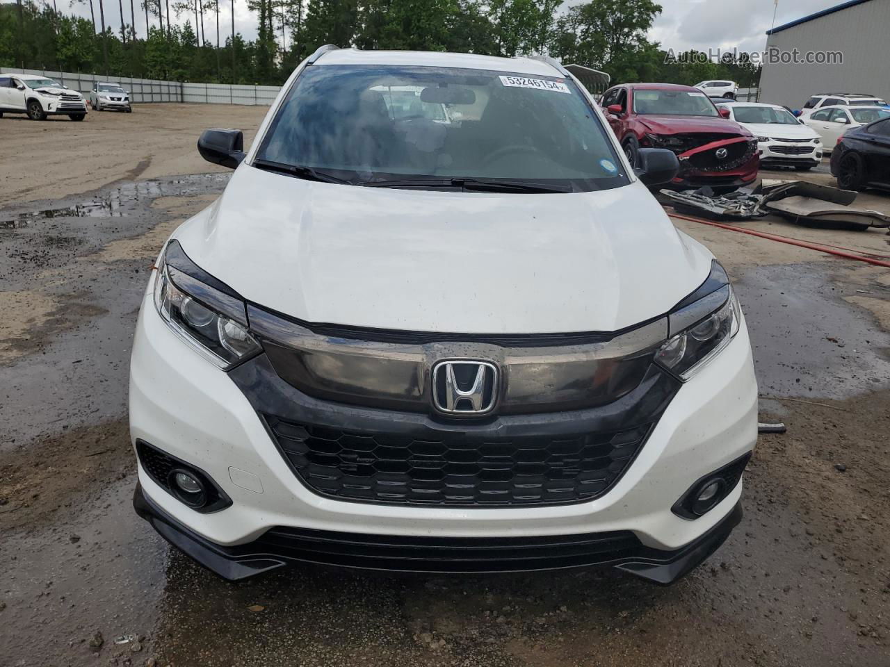 2019 Honda Hr-v Sport White vin: 3CZRU5H15KM730244