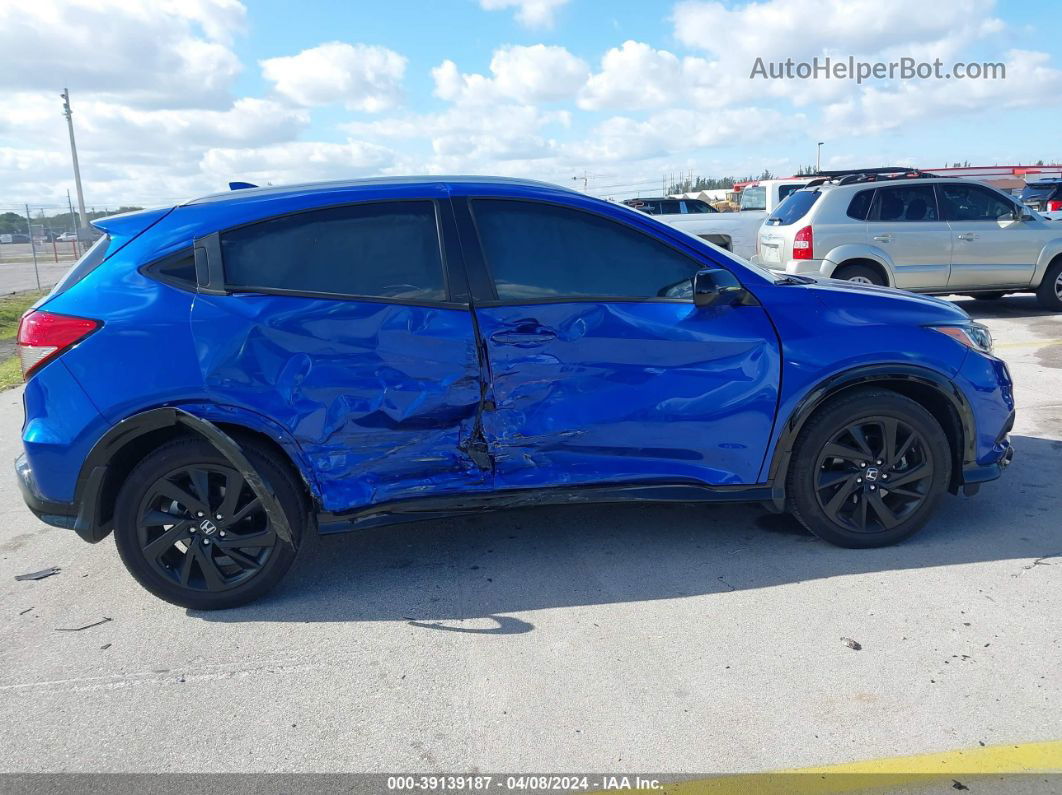 2021 Honda Hr-v 2wd Sport Blue vin: 3CZRU5H15MM718761