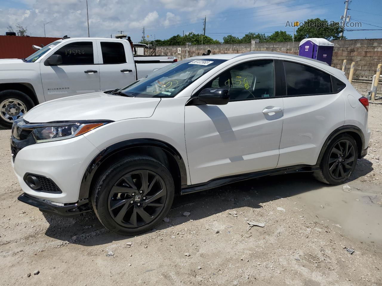 2021 Honda Hr-v Sport White vin: 3CZRU5H15MM731882